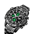 Miniatyrbillede 4 af 5: Mænds Mode Sports Quartz Dobbelt Display Digital Vandafvisende Ur 1838