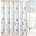 Miniatyrbillede 2 af 5: 80W*180H Bred Ocean Polyester Bruseforhæng,