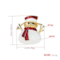 Miniatyrbild 3 av 5: Julgranspynt Cartoon Snögubbe Brosch Barnkläder Brosch