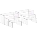 Miniatyrbillede 1 af 5: 6 stk. Akryl Display Stativer Holder U-Formet Smykke Display Stativ Transparent Hylde Showcase Til Smykke Display, Hjem Og Butik