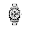 Miniatyrbilde 1 av 4: Rustfritt stål analog/digital armbåndsur Skmei 1389
