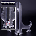 Miniatyrbillede 4 af 5: Piao 12 stk. Plast Staffeli Pladeholdere, Pladeholdere, Foldbare Plader, Display Stativer Til Præsentation Af Samleplader, Skålholdere, Bøger, P Transparent 5 inch
