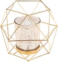 Miniatyrbilde 1 av 5: 1 stk. Gyllen Pentagonal Jern Julelysstake Moderne