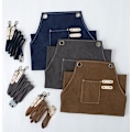 Miniatyrbillede 4 af 5: Justerbar Heavy Duty Vandtæt Canvas Arbejdsforklæde til Ingeniør, Tømrer, Barber, Køkken, Have, Keramik, Værksted,