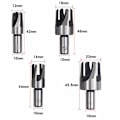 Miniatyrbild 3 av 5: Träbearbetning Hex Countersink Bit Set Titanpläterade korkskruvbits (4pc Claw korkskruv)