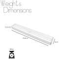 Miniatyrbillede 5 af 5: Sæt af 3 10 LED-lamper, trådløse, USB-opladelige, magnetiske, bevægelsessensor, bærbare. Skabslys, nødbærbart lys, natlys til børn, Auxi