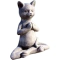 Miniatyrbillede 1 af 5: Stenhave-Statue, Kat Buddha Ornament, Udendørs Meditation Kat Statue, Meditation Kat Statue til Hjemmedekoration, Udendørs