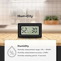 Miniatyrbild 3 av 5: Mini Digital LCD Termometer Hygrometer Temperatur Fuktighetsmätare (5-pack)