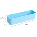Miniatyrbillede 2 af 4: Kvadratisk vægmonteret opbevaringshylde til badeværelse og soveværelse Light blue