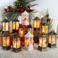 Miniatyrbilde 2 av 3: Julepynt Gammel Lampe Lys En Lys Nattelykt Julepynt Lysestake Lanterne Dekor En Størrelse, H