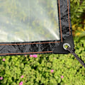 Miniatyrbild 5 av 5: Transparent presenning med öljetter Utomhus plast växthus terrass vattentät skyddspresenningar för utomhusmöbler