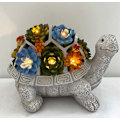 Miniatyrbillede 3 af 3: LED Solcelled Skildpadde Harpiks Håndværk Have Dekoration Sukkulenter Udendørs Ornament Lampe (en sukkulent skildpadde)