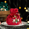 Miniatyrbild 5 av 5: 4 st julpåsar med tomte-design, perfekt som present, 10x13 cm