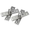 360 Graders Dörr Pivot Gångjärn Silver 74mm Längd-2st)
