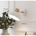 Miniatyrbilde 2 av 3: Leselampe for vegg, Stue og inngang vegglampe, Uten lys, GrønnHalv - hvit sirkel