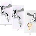 Miniatyrbillede 5 af 5: 4 stk. Messing haveslangehane fittings 6 punkts hunner for have og landbrug