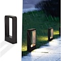 Miniatyrbillede 1 af 5: Pullertlampe LED stikkontakt 7W 3000k IP65 Terrasse Udendørsbelysning Havelampe Sort Varm hvid design Vandtæt