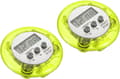 2 stycken (Vert) Rund Digital Timer, Liten Nedräknings-/Uppräkningsklocka