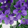 Pikkukuva 3 / 3: Keinotekoinen Viiniköynnös Riippuva Kukkaköynnös Rattan Puutarha Seinäkoriste Purple Blue 1PC