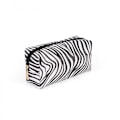 Miniatyrbild 3 av 5: Marmor mönstrad kosmetisk sminkväska reseväska multifunktionell bärbar necessär zebra-randig