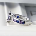 Miniatyrbild 3 av 5: Trendig ring för kvinnor, färgglad kubisk zirkonia, inte lätt att bryta, lyxig modeaccessoar för bankett US 9