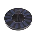 Solcellsdriven fontän / Vattenfontän / Vattenpump / Pump Svart Blue 16cm