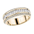 Miniatyrbillede 2 af 5: Mode Fidget Ring med Rhinestone Indlæg, All Match Smykker, Kvinders Finger Ring til Daglig Brug US 5