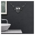 Miniatyrbillede 4 af 5: BETT Væghængt Toiletpapirholder i Træ - Får Design - Sort