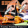 Miniatyrbild 3 av 5: Digital Kötttermometer, Vattentät Instant Read Mattermometer för Matlagning och Grillning, Köksprodukter