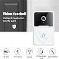 Miniatyrbillede 2 af 5: Trådløs Videodørklokke, Smart Hjem Dørklokke Intercom HD Nattesyn WiFi Opladning Tyverisikring Dørklokke, To-vejs