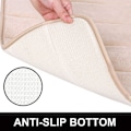 Miniatyrbillede 3 af 5: Bademåtte skridsikker absorberende bademåtte vaskbar bademåtte - 50 x 90cm (Beige),