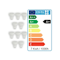 Miniatyrbild 5 av 5: 10-pack Nya Högkvalitativa 3W RGB+Varmvita LED-lampor för Hemmet