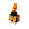 Miniatyrbillede 1 af 5: Gul Bil Båd Lastbil Led Belysning Toggle Switch Med Flyvemaskine Flip Sikkerhed Op Kapsel Dæksel