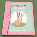 Miniatyrbild 4 av 4: Rosa magnetisk Tangram-pussel,