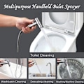 Miniatyrbillede 5 af 5: Rustfrit Stål Bidet Toilet Sprøjte Kit, Justerbart Tryk Bidet Sprøjte Håndbruser Til Bidet Hane Perfekt Til Personlig Hygiejne, Rengøringspleje