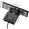 Miniatyrbillede 4 af 5: LED-akvarielys, akvarieclipslampe, slank LED-akvarielys, maksimal installationsglasstykkelse: 5 mm