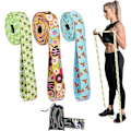 Miniatyrbild 1 av 4: Långt motståndsband set tyg dra upp assistansövningsband 3-pack tjockt tyg stretch träningsband för träning, loop motståndsband set fo