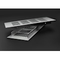 Miniatyrbillede 4 af 5: Aluminiumlegering Åndbart Net, Rektangulært Åndbart Net til Skabe og Skabe, Møbelbeslag Ventilationsnet (50X250mm),