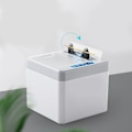 Miniatyrbild 2 av 4: Gråvit batteridriven intelligent induktions tandpetare låda automatisk restaurang tandpetare maskin automatiskt dyker upp