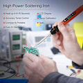 Miniatyrbild 4 av 4: 80w Lödkolv Kit, Digital Lcd Lödpenna Keramisk Justerbar Temperaturkontrollerad Termostat Och Snabb Uppvärmning För Elektronisk Smyckes Cisea