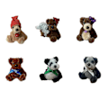 Pikkukuva 5 / 5: 2023 Miniatyyri Teddykarhut Pieni Ed 3.9in Korkea Käsityönuket Lahjat Brown
