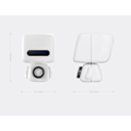 Miniatyrbild 3 av 5: Kreativ robot bluetooth-högtalare, söt bärbar mini trådlös högtalare (vit),