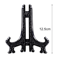 Miniatyrbillede 5 af 5: Piao 12 stk. staffelier af plast, tallerkenstativer, foldbare tallerkener, udstillingsstativer til præsentation af samleplader, skålholdere, bøger, P Black 5 inch
