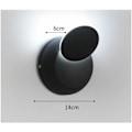 Miniatyrbilde 5 av 5: Sjeldent Halvmåne LED Vegglampe 360 Grader Roterbar Vegglampe Gulvlampe Stue Stue Vegglampe (Hvit)
