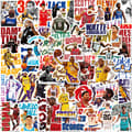 50 kpl Koripallotarrat NBA-sarjan yhdistelmä vesipulloille