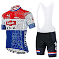 Miniatyrbild 1 av 2: Ny Trend 2023 Alpecin Fenix Cykellagströja Cykeltröja Kläder Byxor Dräkt Herr Sommar Mtb 20d Cykelbyxor Tröjor Red XS