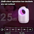Miniatyrbilde 3 av 5: 1 stk USB-oppladbart myggdreperlampe, UV-myggdreperlampe Hornform