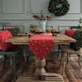 Miniatyrbillede 4 af 5: Luksuriøs Bordløber, Varmestemplet Design til Julebordpynt, Middagsfester eller Familiemøder, Indendørs eller Udendørs