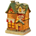 Miniatyrbillede 1 af 5: Lysende og Anime Juleby, LED Miniature Julebyhus, Juleby Dekoration, Farvet Harpiks