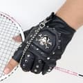Miniatyrbild 2 av 5: Steampunk Gothic Vintage Läder Captain Fingervantar
